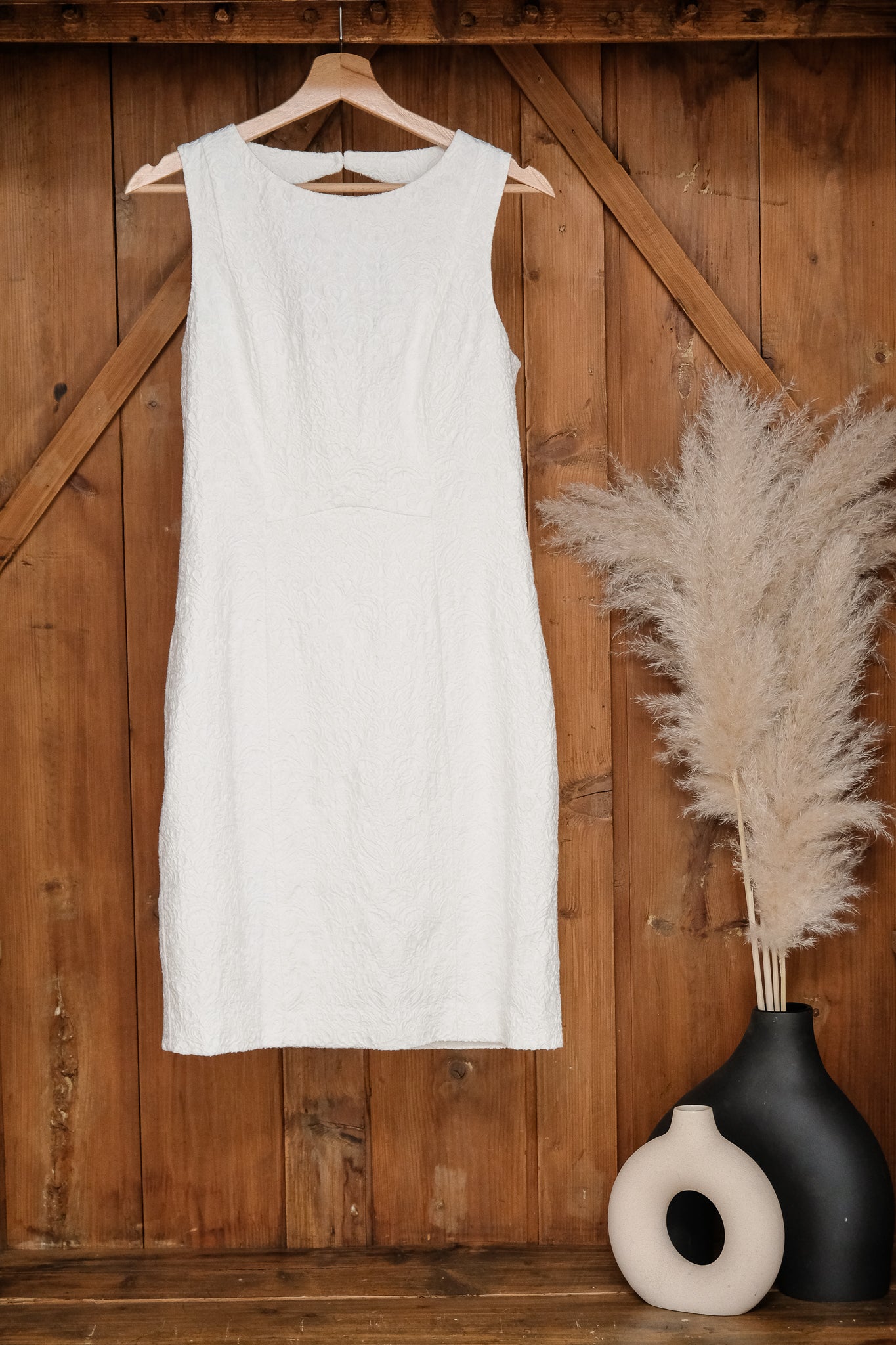 H&M бяла ежедневна рокля